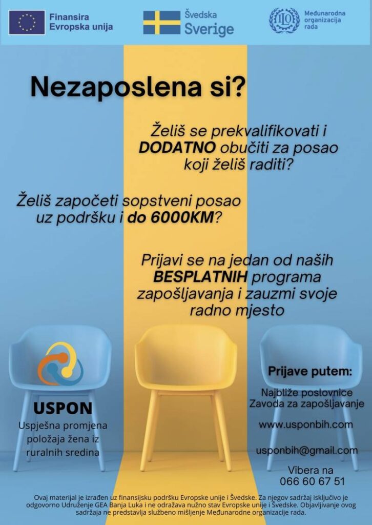 Centar za obrazovanje odraslih: Započeta realizacija projekta „Uspon“ koji za cilj ima zapošljavanje žena na području Banje Luke