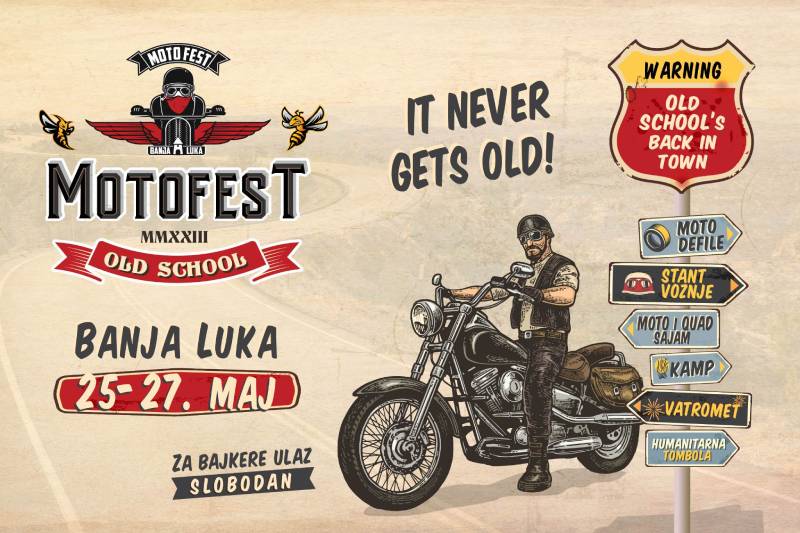 „Old School“ sa Moto Festom ponovo dolazi u Banjaluku