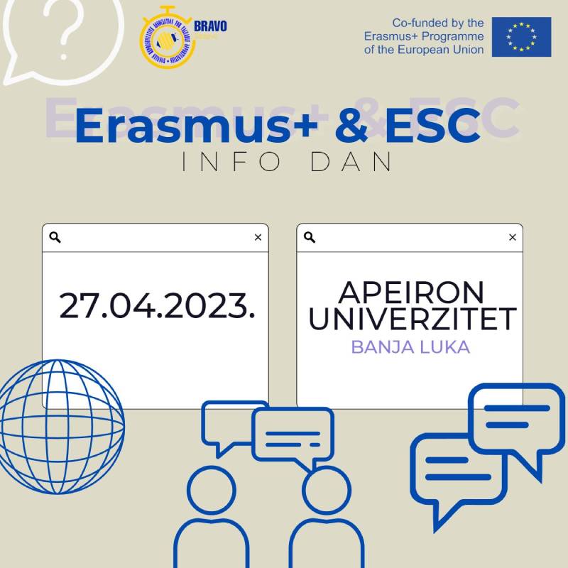 Erasmus + & ESC – Info dan