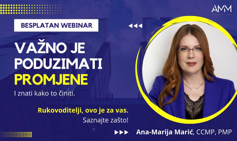 Webinar: Važno je poduzimati promjene i znati kako to činiti