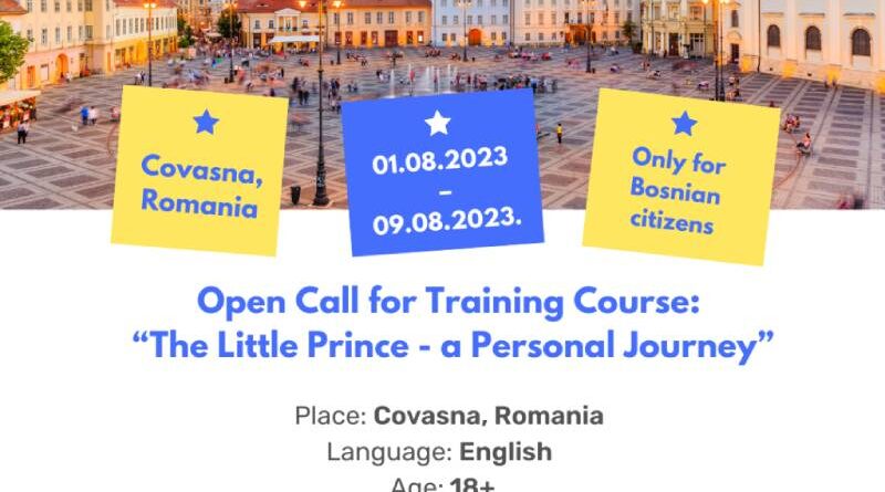 Open call for three participants for Training Course ”The Little Prince – a Personal Journey”