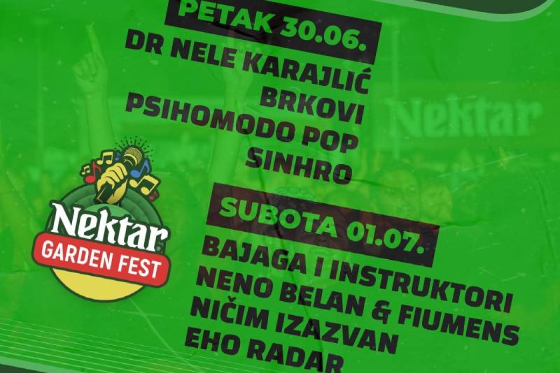 Za četiri dana počinje treći “Nektar Garden Fest”