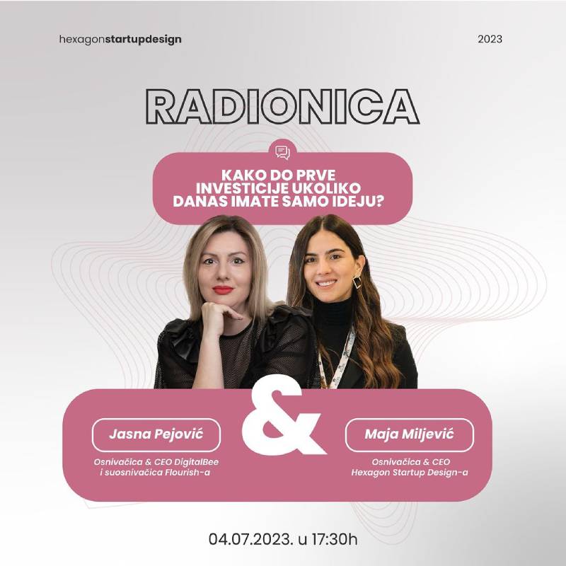 Radionica: Kako do prve investicije već u prvoj godini poslovanja?