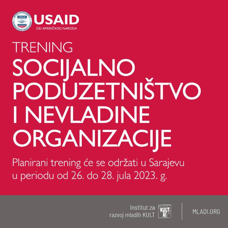 Trening socijalno poduzetništvo i nevladine organizacije