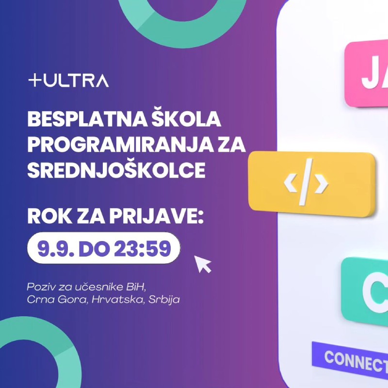 Besplatna škola programiranja za srednjoškolce