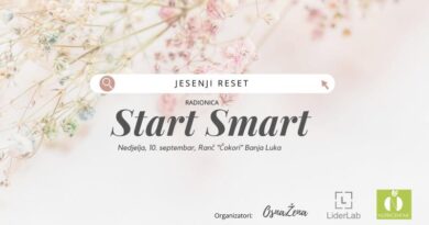 JESENJI RESET - “Start Smart”: Iskustvena radionica na temu ishrane i energetskog rada