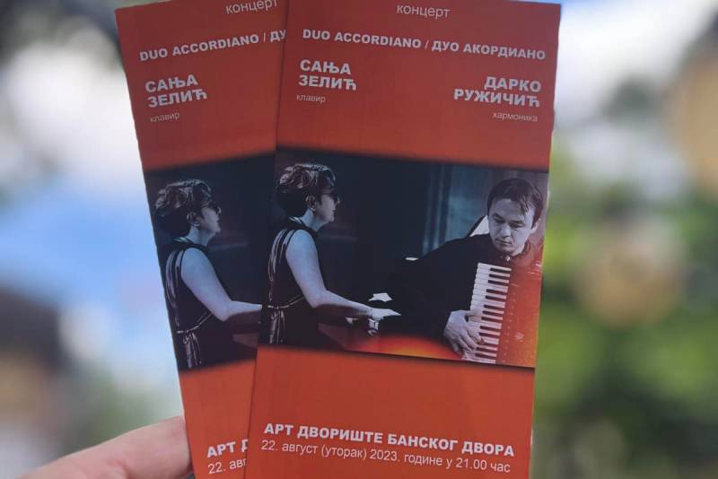 Koncert Dua Accordiano u Art dvorištu Banskog dvora