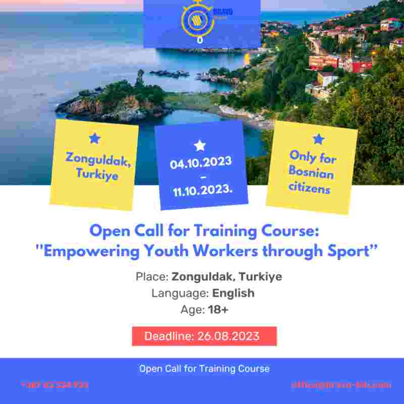 Open call for 4 participants for Training Course in Zonguldak, Turkiye