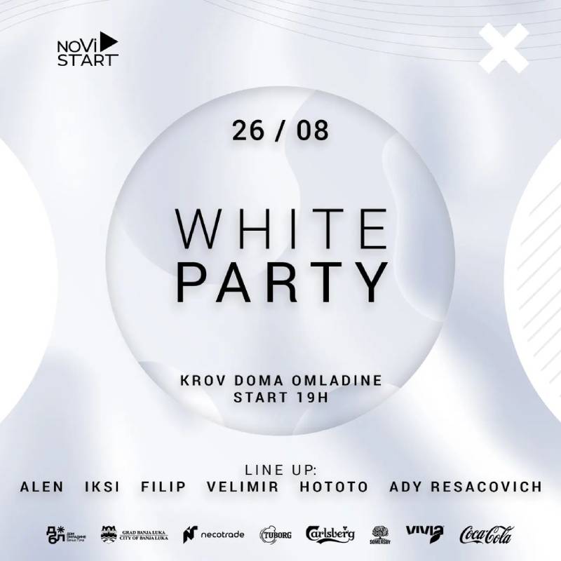 "White party" na krovu Domu omladine