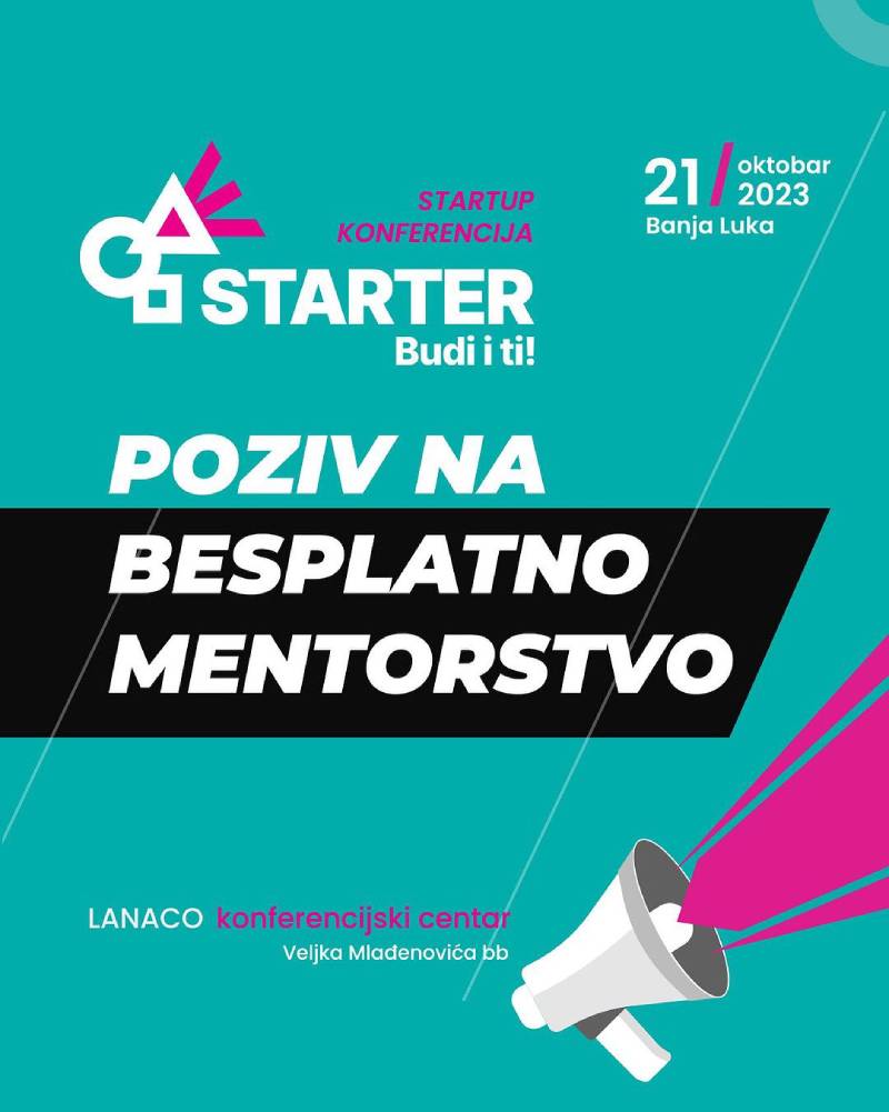 Starter poziva na besplatno mentorstvo