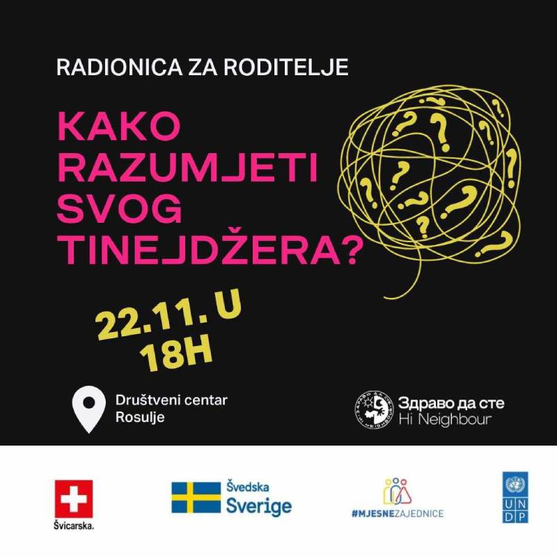 Radionica: Kako razumjeti svog tinejdžera