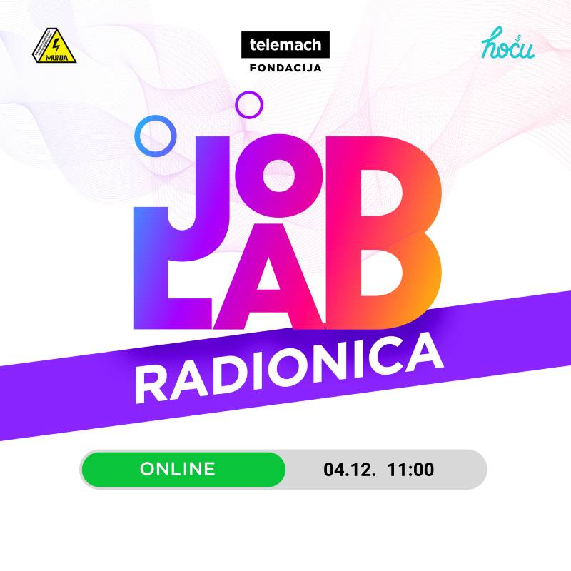 Prijavi se na online JobLab radionicu za srednjoškolce