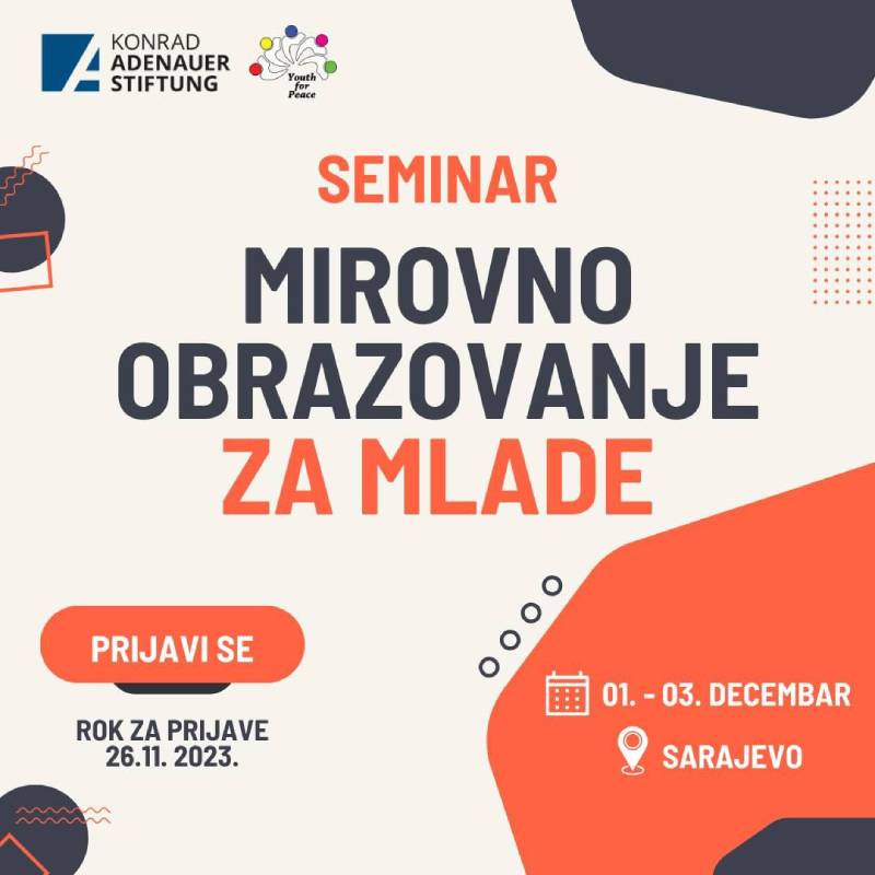 Seminar "Mirovno obrazovanje za mlade"