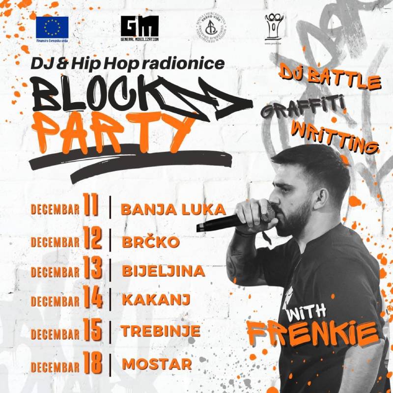 BLOCK PARTY – DJ i Hip Hop radionice za mlade