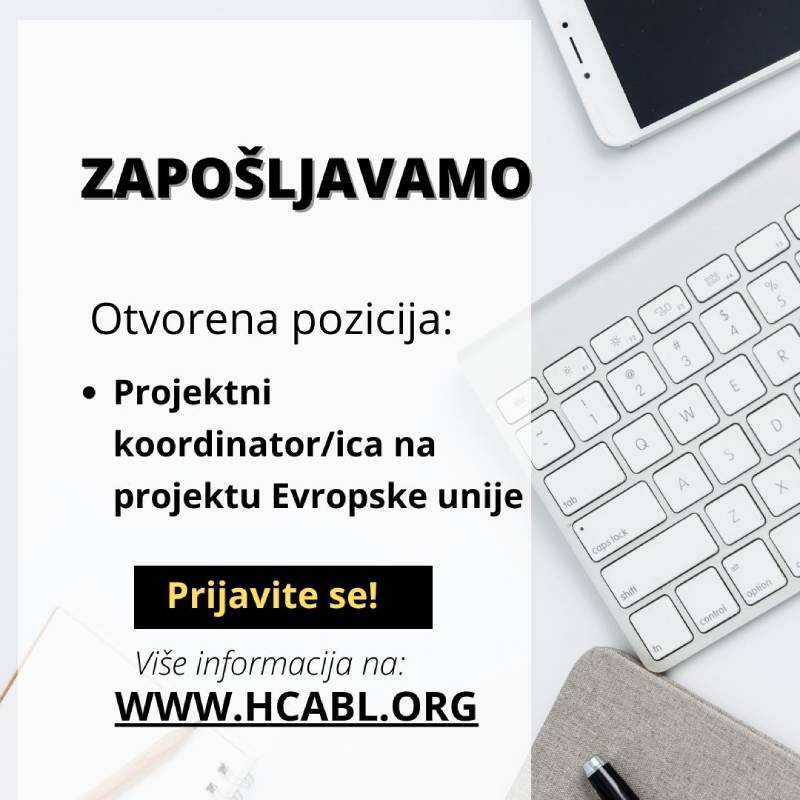 KONKURS ZA POSAO: Projektni koordinator/ica na projektu Evropske unije