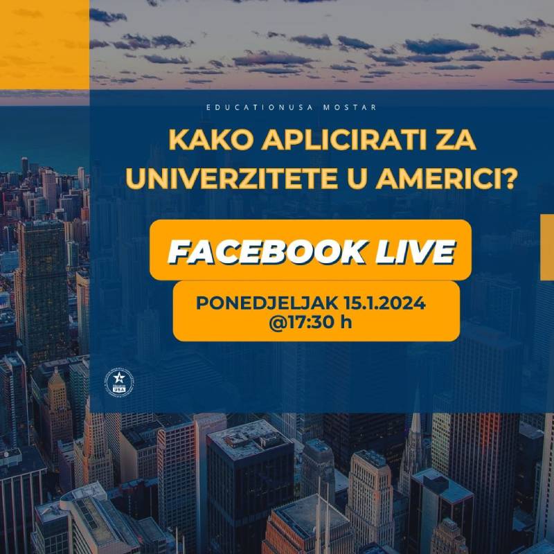 Online događaj: Kako aplicirati na univerzitet u Americi?