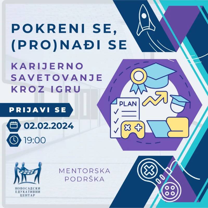 Pokreni se, (pro)nađi se - Karijerno savjetovanje kroz igru