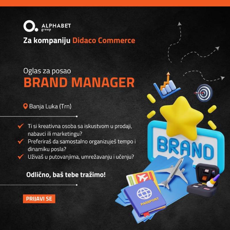 Oglas za posao: Brand manager