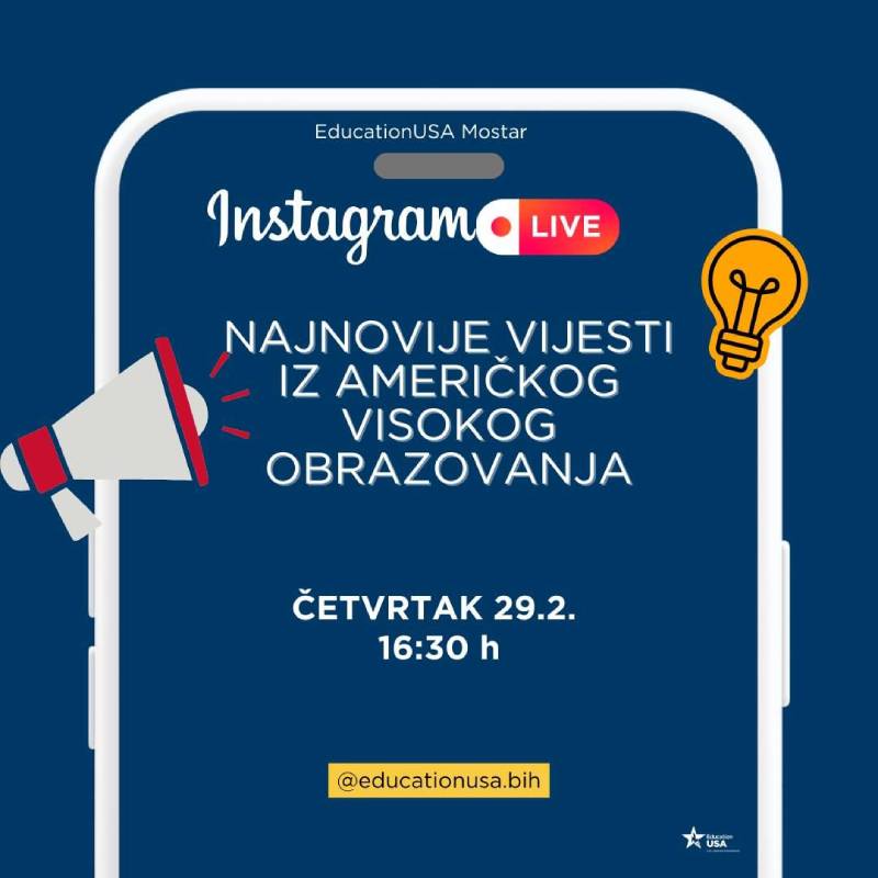 Instagram Live: Vijesti iz američkog visokog obrazovanja