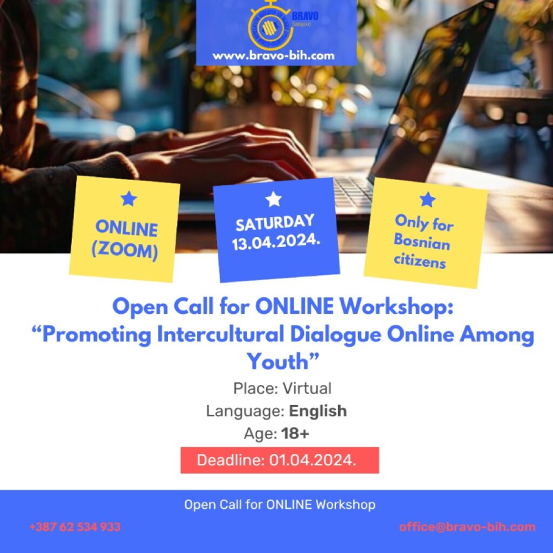 Open Call for Online Workshop on The Promotion of Intercultural Dialogue