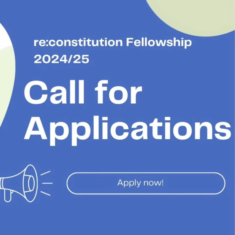 Call for Applications - The re:constitution Fellowships