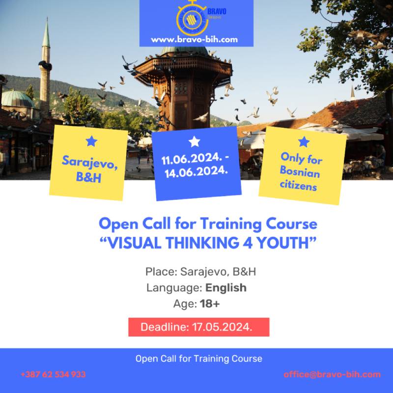 Open Call for Training Course “Visual Thinking 4 Youth”