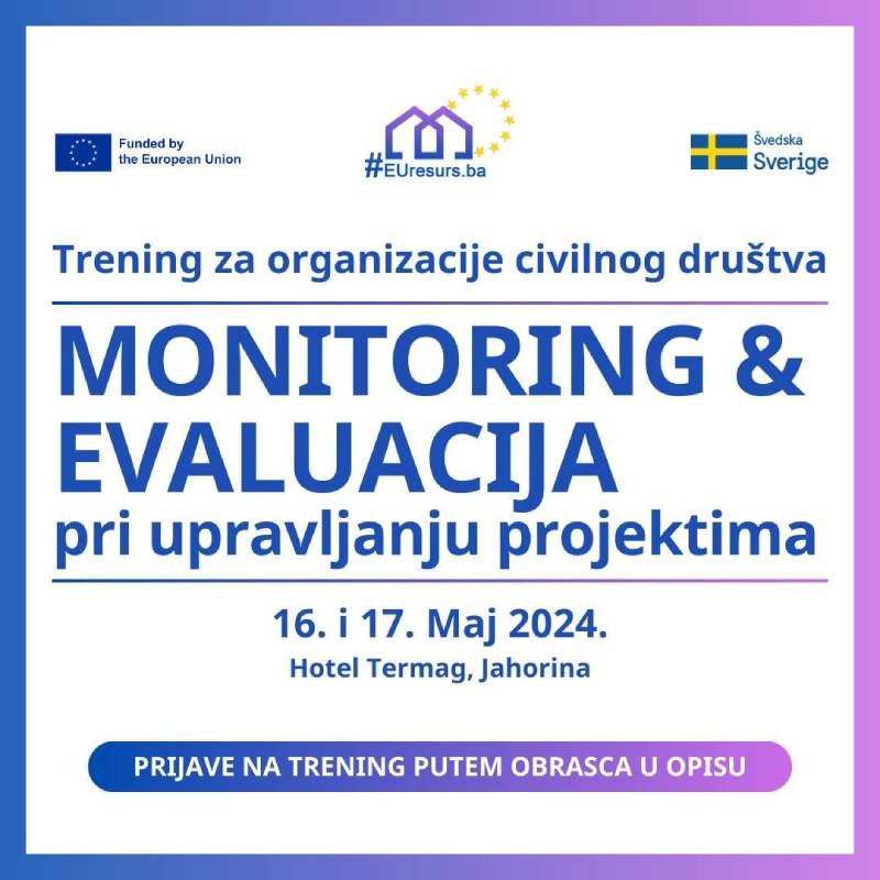 Trening za OCD: Monitoring i evaluacija pri upravljanju projektima