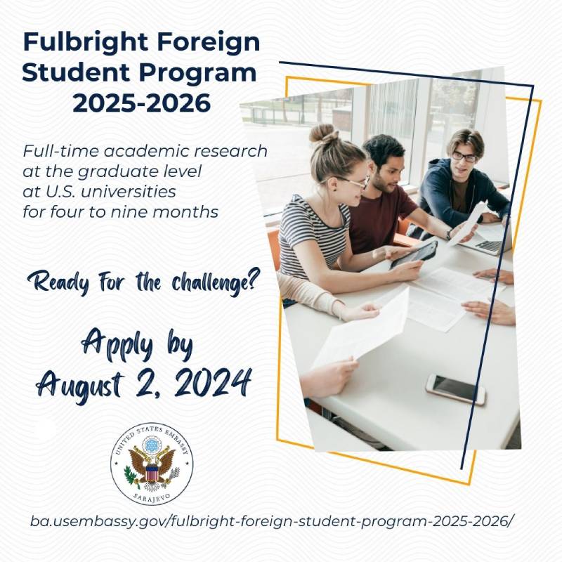 2025-2026 Fulbright Foreign Student Program