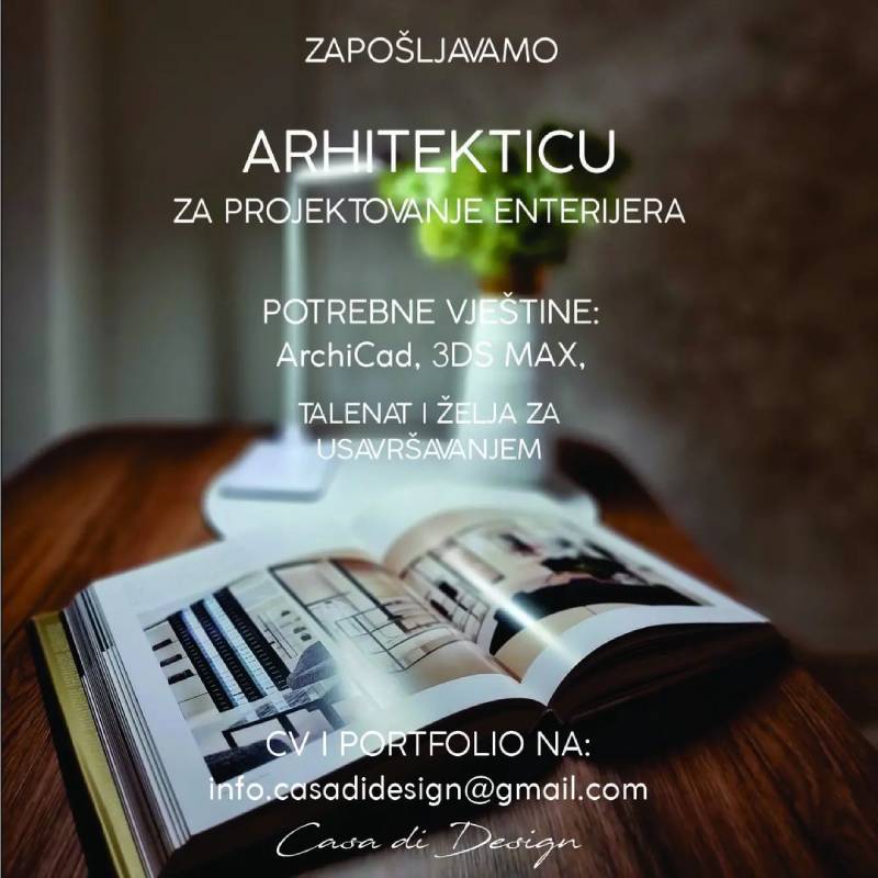 Casa di Design zapošljava