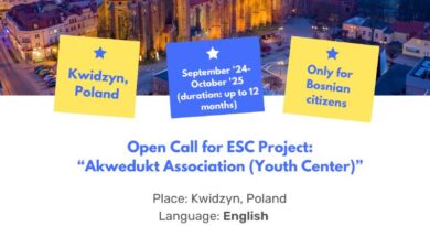 Open Call for European Solidarity Corps Project in Kwidzyn, Poland