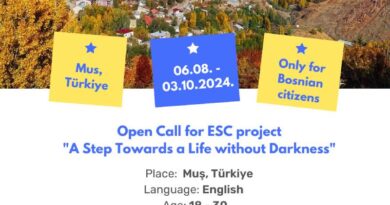 Open Call for European Solidarity Corps Project in Muş, Türkiye