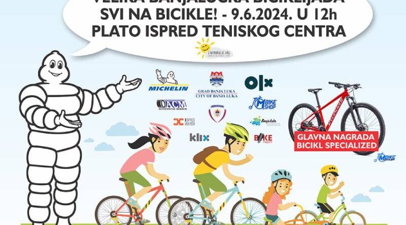 U nedjelju: Pridružite se velikoj Banjalučkoj biciklijadi