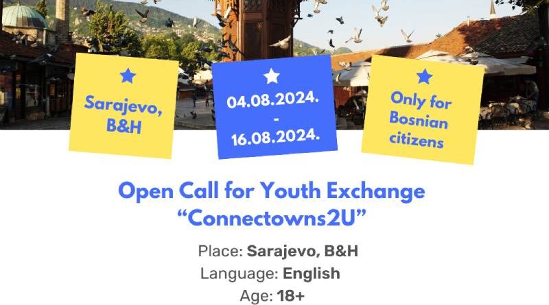 Open call for 6 participants for Youth Exchange in Sarajevo, B&H