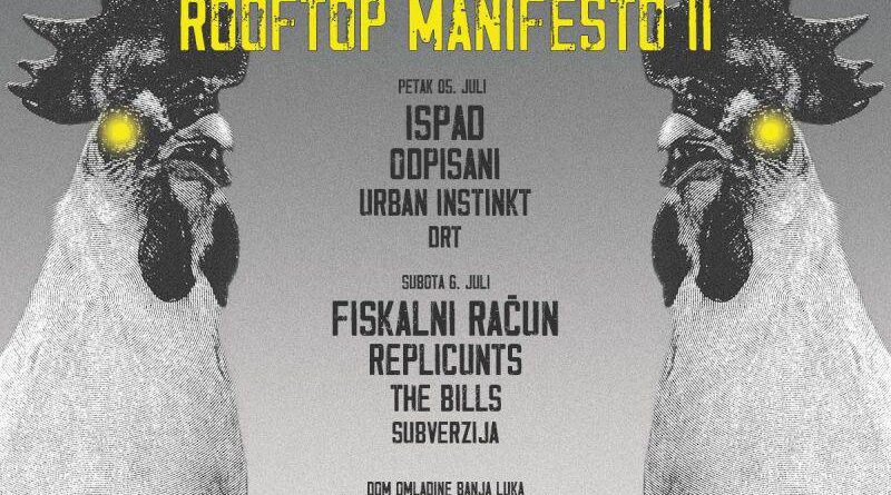 Rooftop Manifesto II: Banjaluku očekuje dvodnevni punk spektakl​