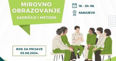 Trening "Mirovno obrazovanje - sadržaji i metode"