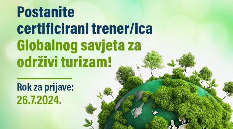 Postani certifikovani trener/ica Globalnog savjeta za održivi turizam