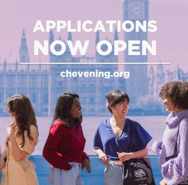 Applications now open: Chevening Scholarship