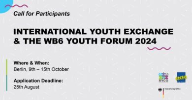 Call for Participants: International Youth Exchange & the WB6 Youth Forum 2024