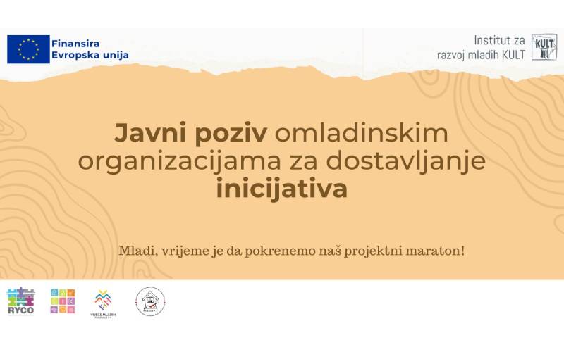 Javni poziv u okviru projekta “Smislimo, kreirajmo i usvojimo politike prema mladima”