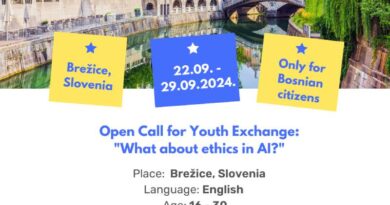 Open Call for 6 participants for Youth Exchange in Brežice, Slovenia