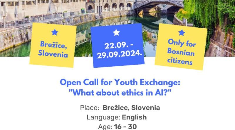 Open Call for 6 participants for Youth Exchange in Brežice, Slovenia