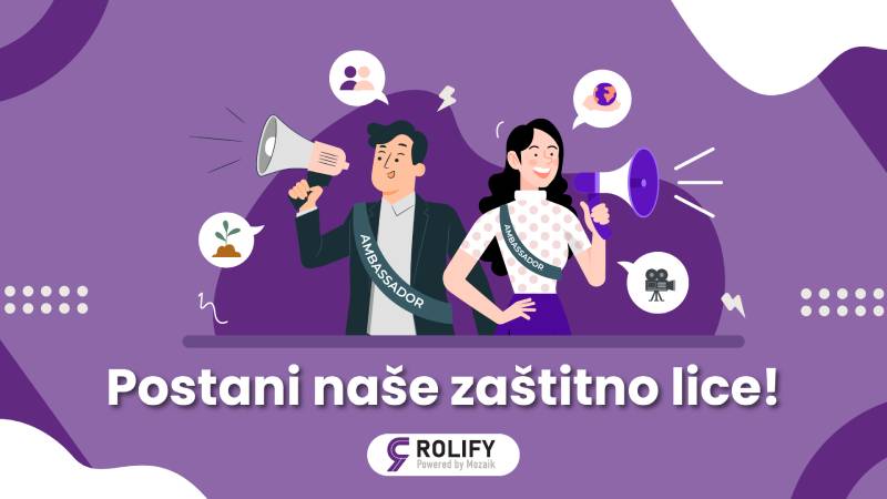 Postani ambasador ili ambasadorica Rolify zajednice