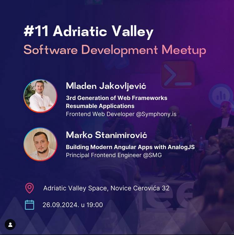 #11 Adriatic Valley - Software Development Meetup