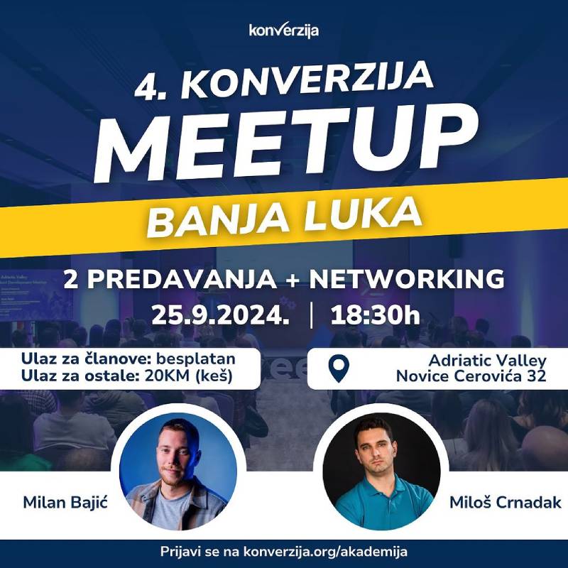 4. Konverzija Meetup