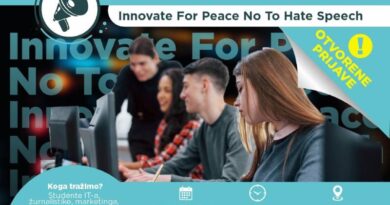 Poziv studentima i mladima novinarima za učešće na UNESCO hakatonu “Innovate For Peace: No To Hate Speech”