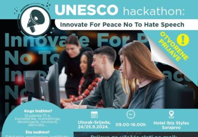 Poziv studentima i mladima novinarima za učešće na UNESCO hakatonu “Innovate For Peace: No To Hate Speech”