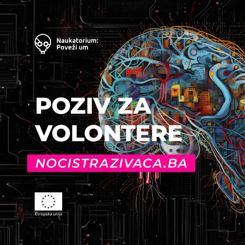 Noć istraživača BiH: Poziv za volontere