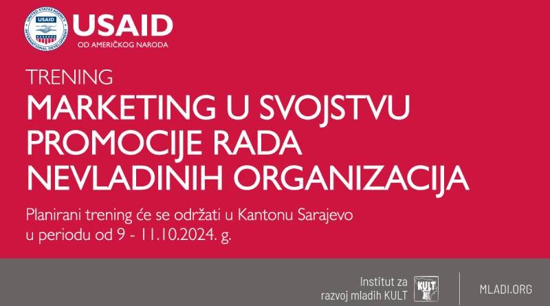 Trening Marketing u svojstvu promocije rada nevladinih organizacija