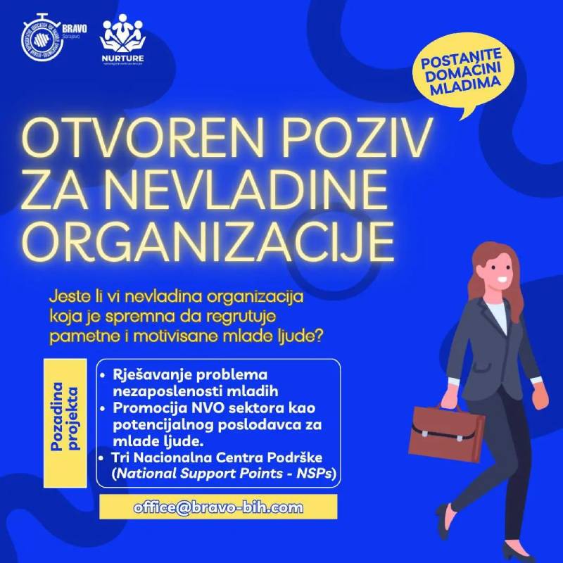 Poziv nevladinim organizacijama u Bosni i Hercegovini