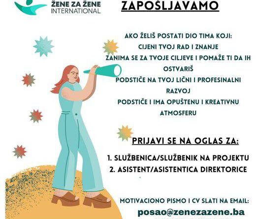 Žene za Žene International zapošljava